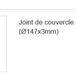 Joint de couvercle Eurostar 50 à 280 (137x5mm)