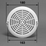 Grille et vis / Bonde de fond BL211-BB210, blanc